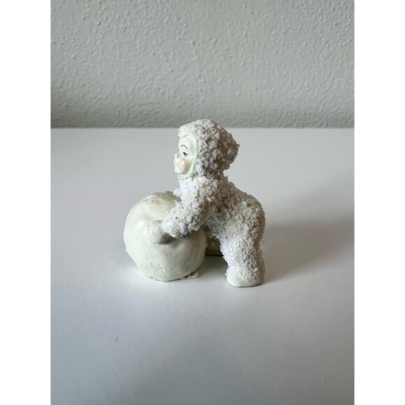 Department 56 Snowbabies "I am making snowballs". Handpainted Pewter.  #7602-3 - Picture 2 of 7